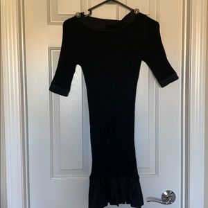 Black 3/4 sleeve dress